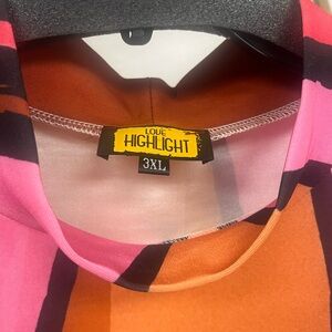 Colorful Striped Sleeve-Less Bodycon Dress- 3XL